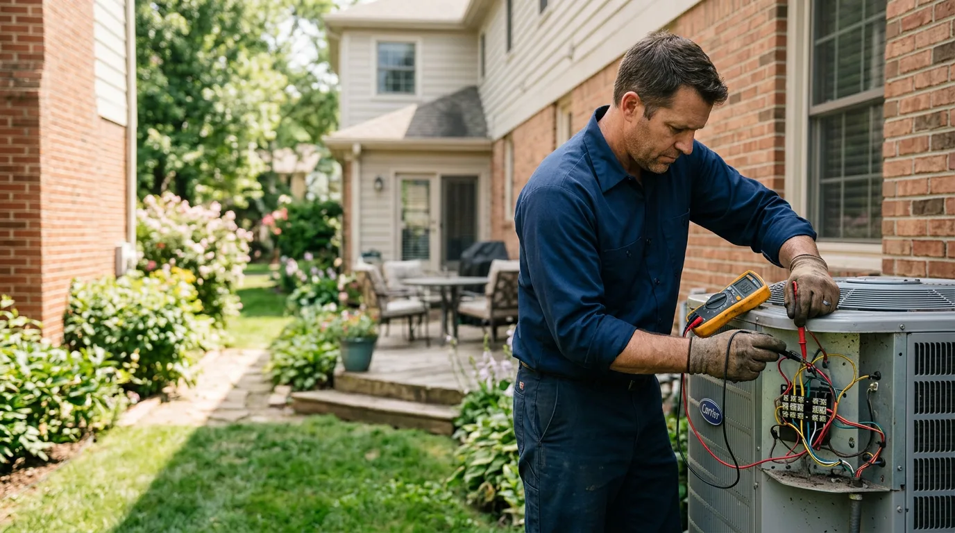 HVAC technician working near Herndon, KY